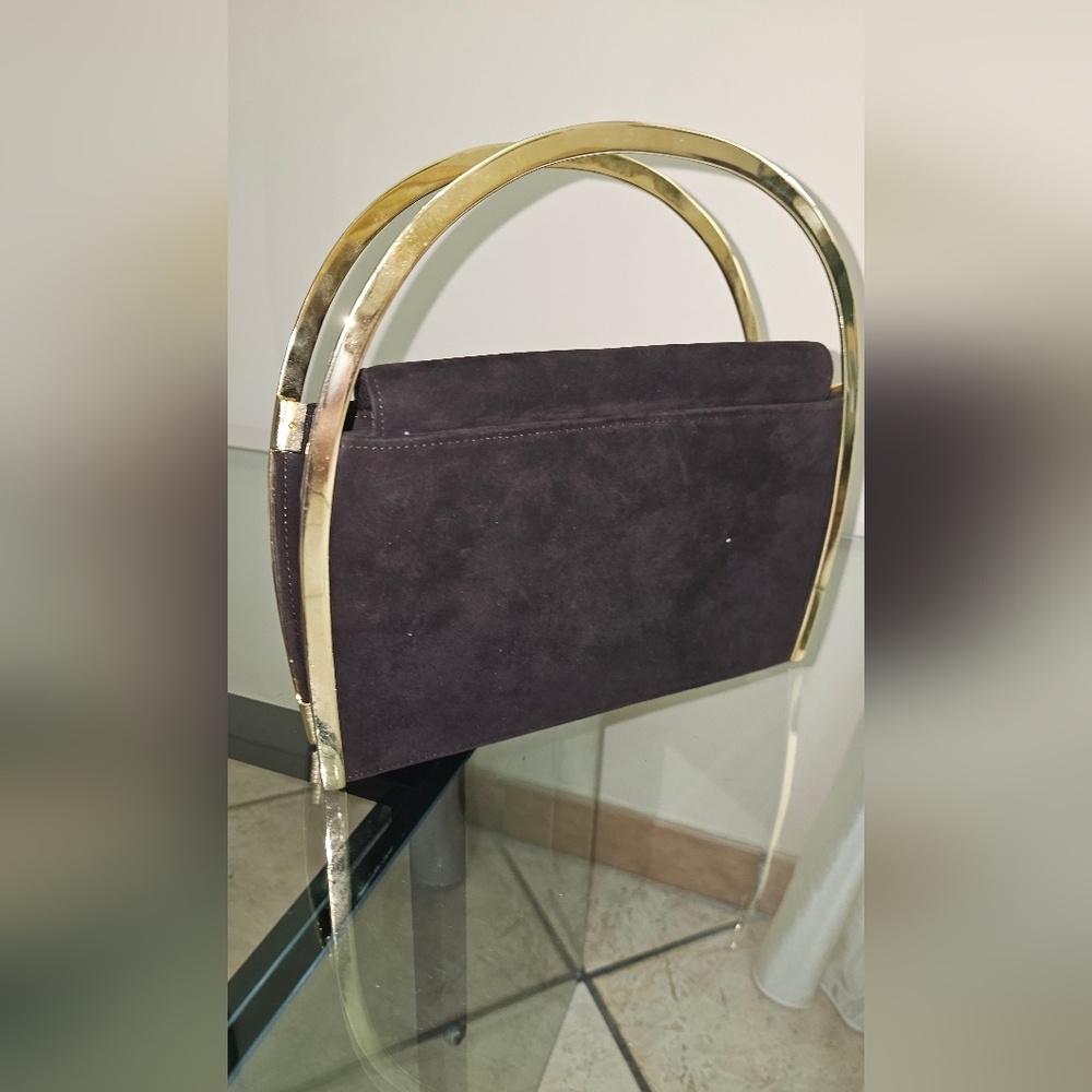 Casadei Black and Gold Clutch